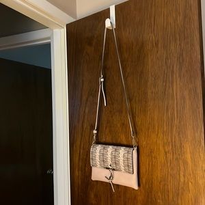 Rectangular shaped pocketbook compartments inside and out